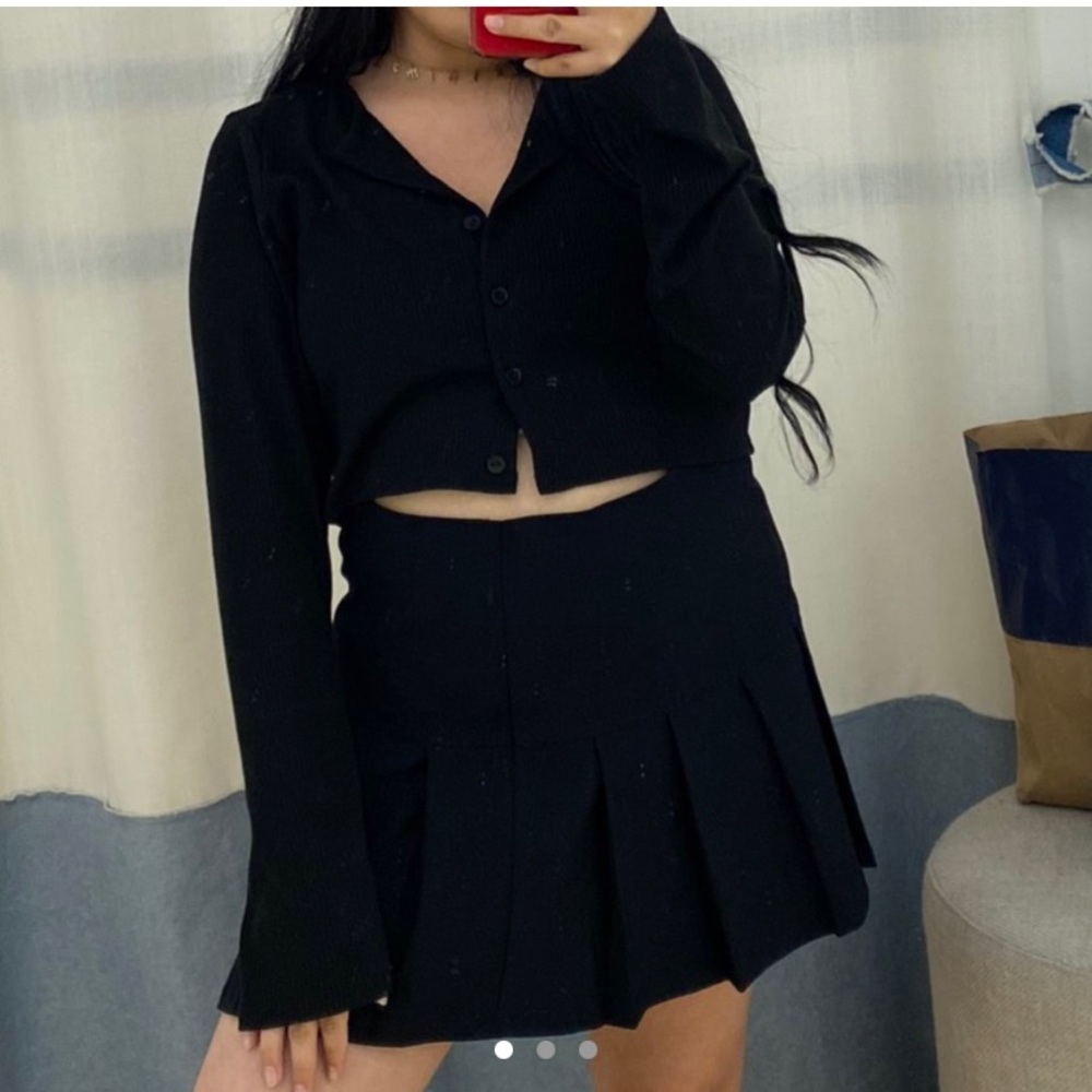 Black tennis skirt